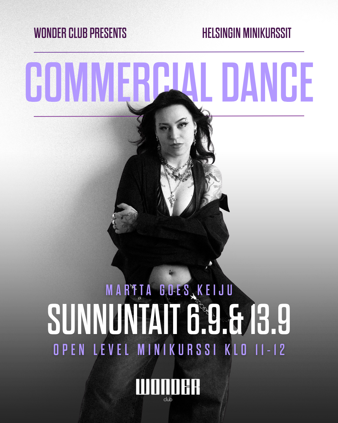 Commercial Open Level | Martta goes Keiju | minikurssi | 6.9-13.9. (2x) | HELSINKI
