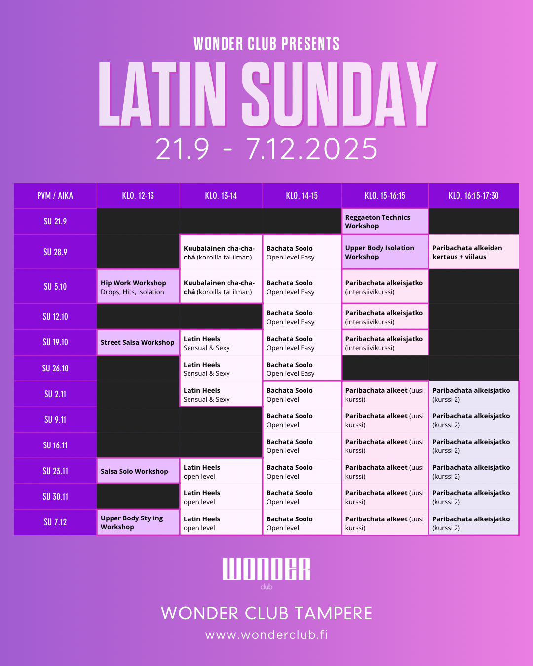 Latin Sunday CARDS | Tampere