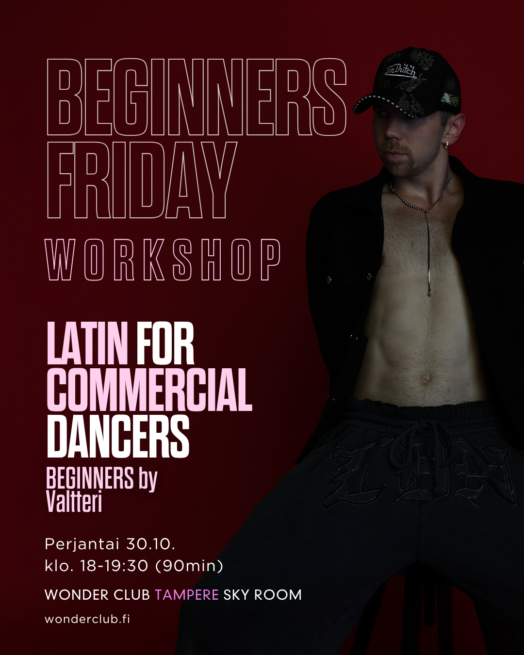 Latin for Commercial Dancers ALKEET (90min) | Friday Workshop with Valtteri | 30.10. | Tampere Beginners Friday