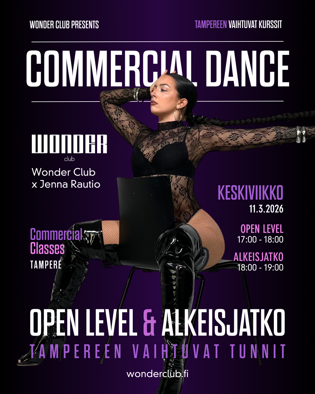 Commercial Alkeisjatko ja Open level by Jenna | 11.3.2026 | Tampere
