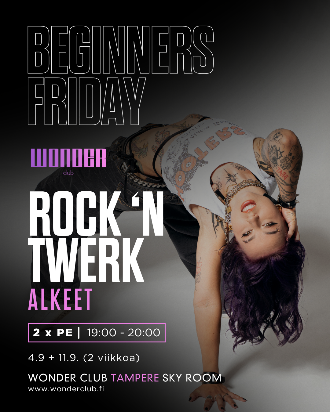 Rock N' Twerk Beginners Friday | 4.9.-11.9. (2vko) | Tampere