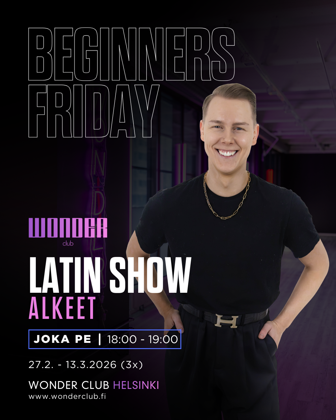 Valtteri Palin - Latin Show Alkeet | Helsinki | Beginners Friday 27.2.-13.3.