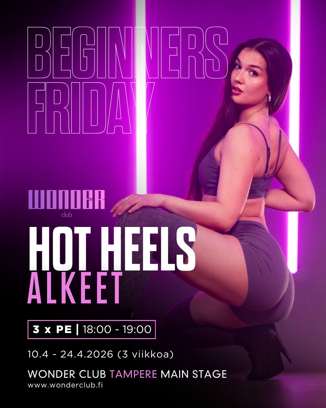 Hot Heels Beginners Course 10.4-24.4 (3 weeks) | TAMPERE