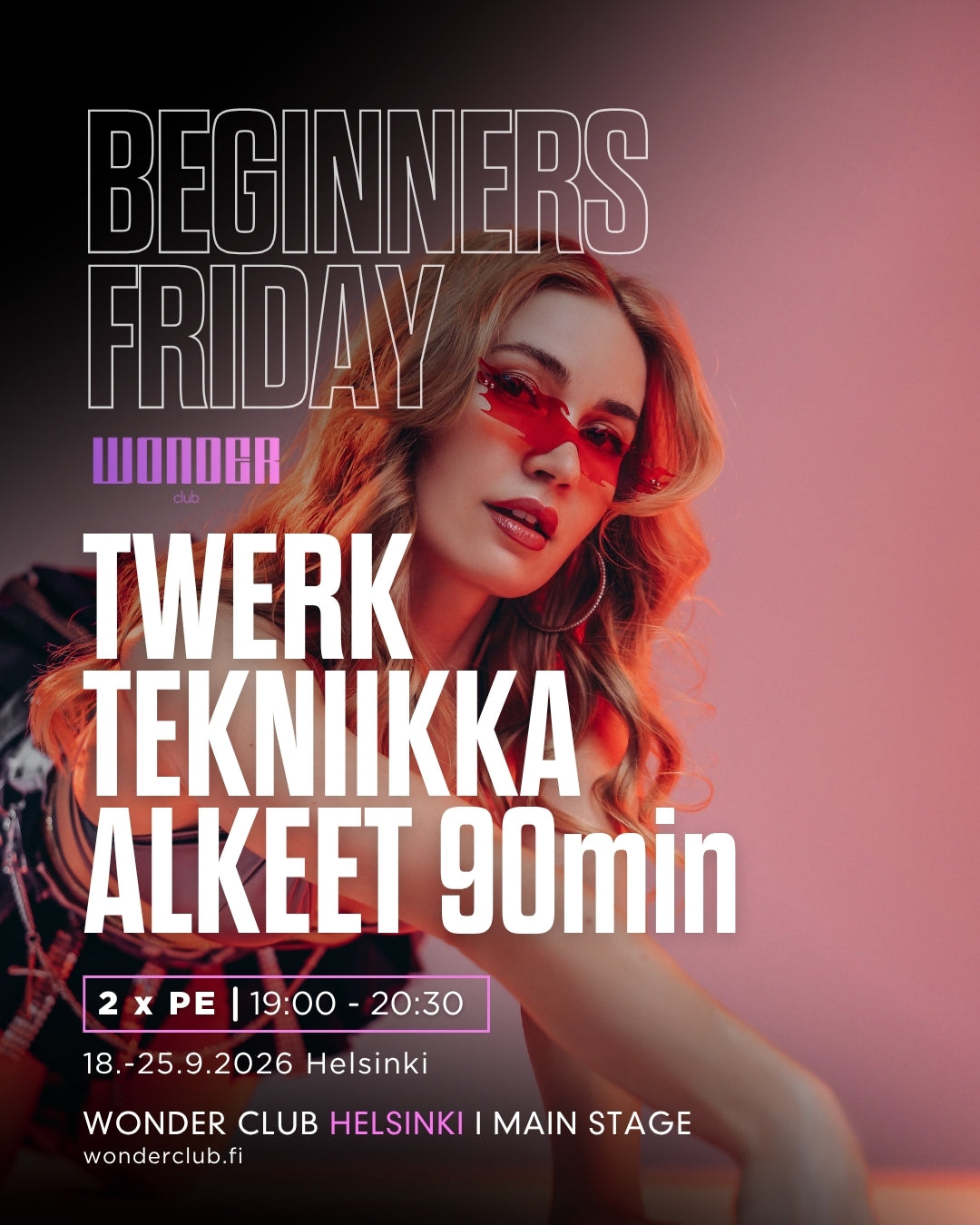 BEGINNERS FRIDAY | Twerk tekniikka alkeet 18.-25.9. Jasmin | Helsinki