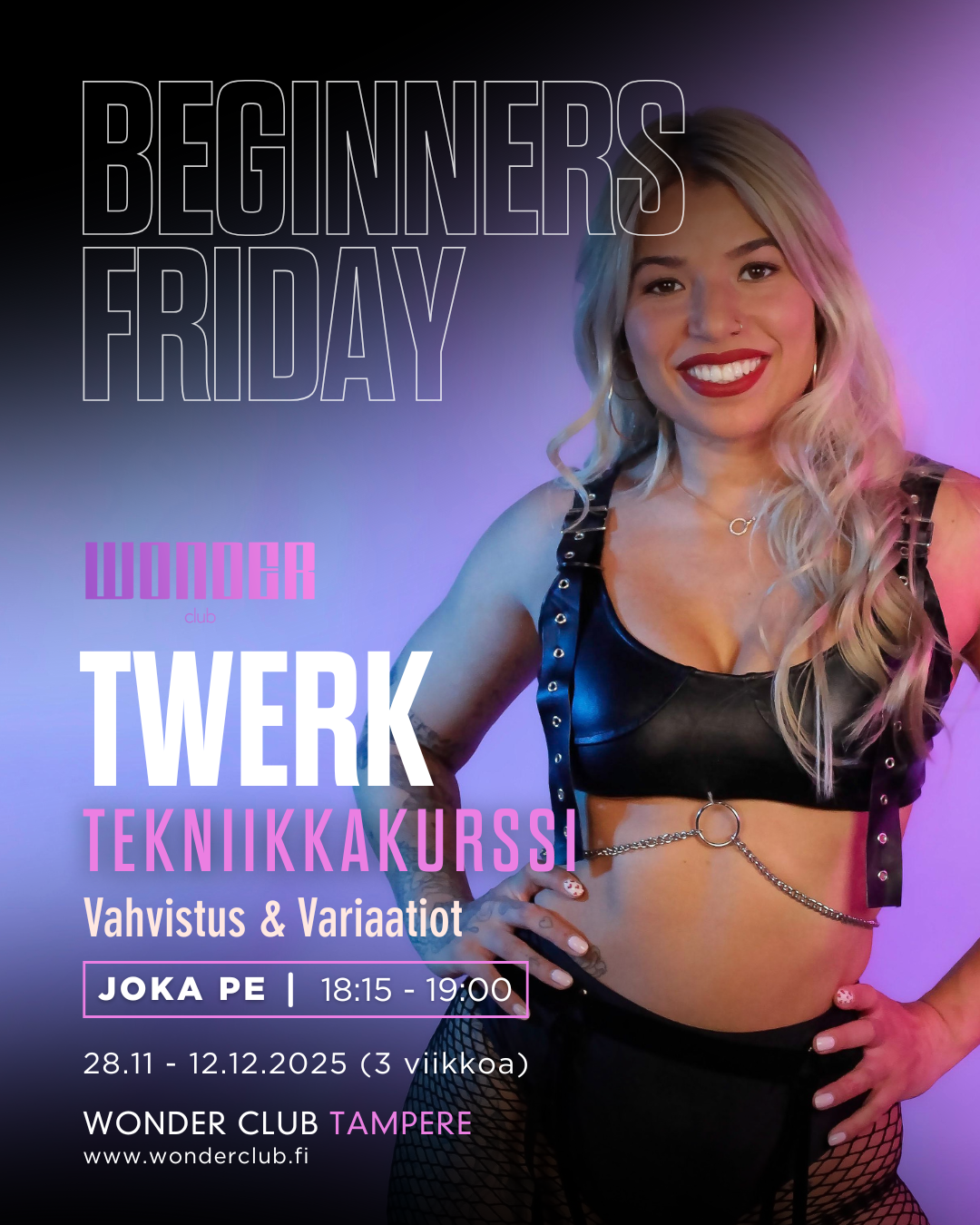 Twerk tekniikka- ja alkeiskurssit | 7.11 alkaen | Tampere
