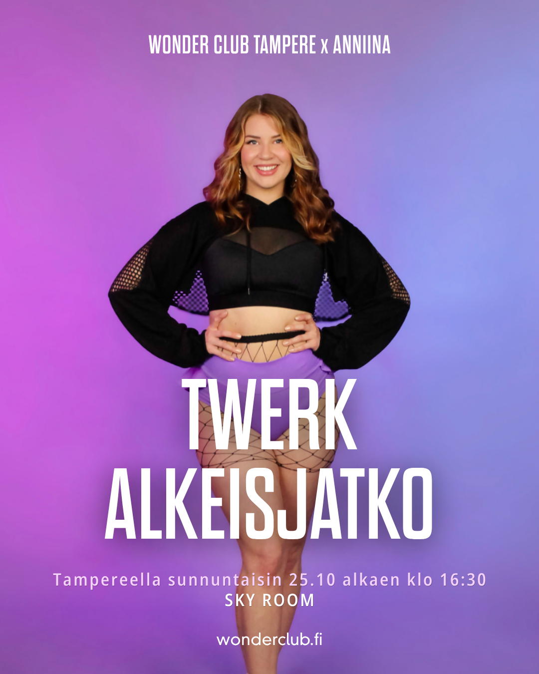 Twerk alkeisjatko | sunnuntait 25.10 alkaen | Tampere | Anniina