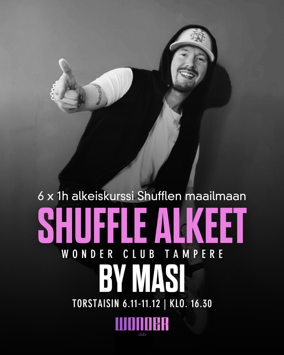 Shuffle alkeiskurssi | 6.11-11.12 klo. 16:30 (6x60min)