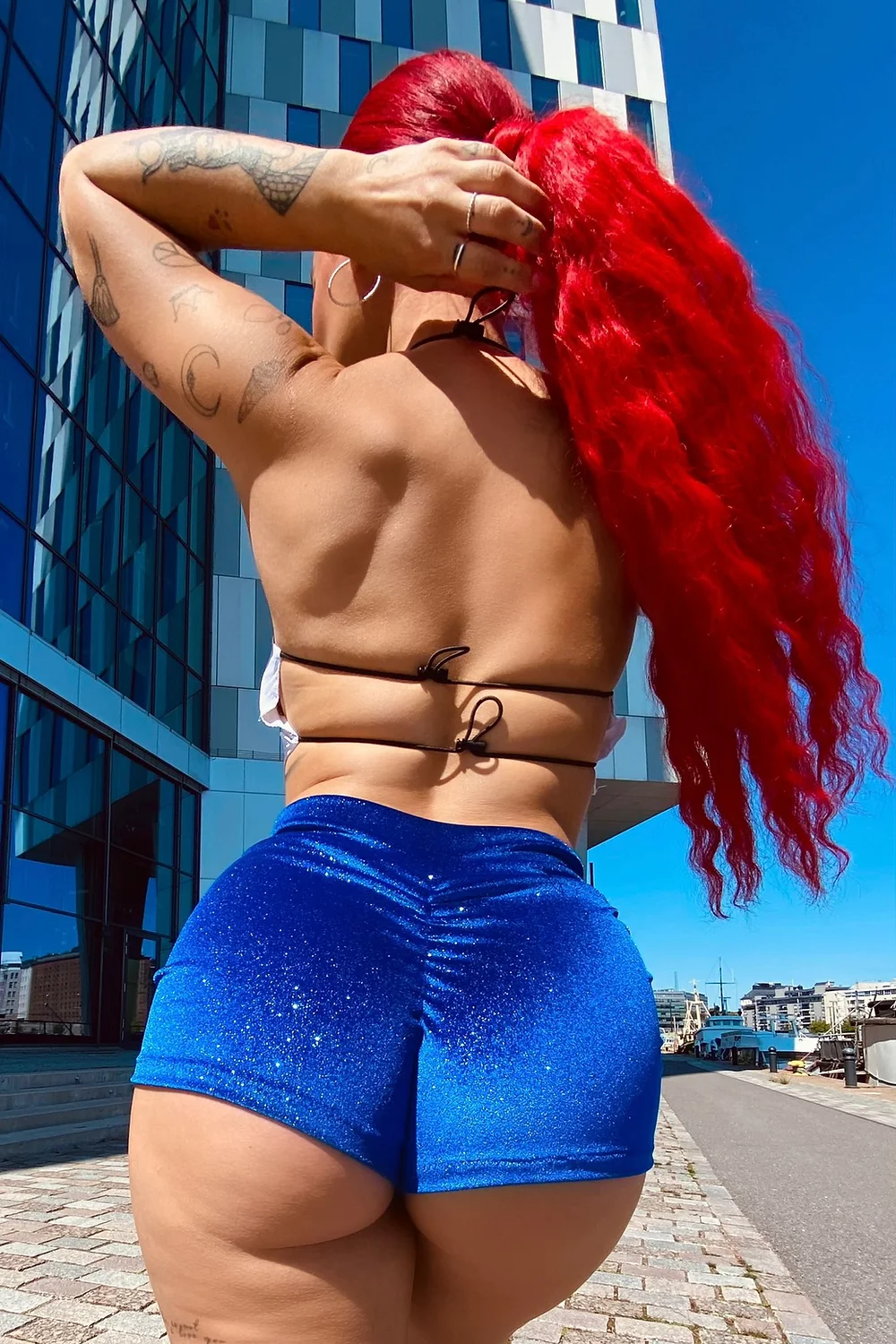 Blue Glitter shorts |  Wonder Merchandise |  Merchandise.