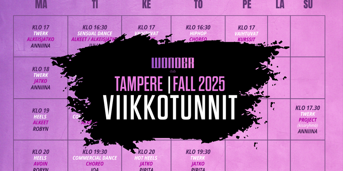 TAMPERE SYYSKAUSI 2025 AIKATAULU