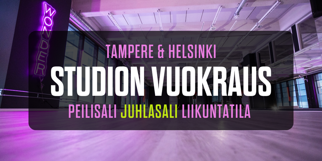 Tanssistudion vuokraus ryhmäliikuntaan ja liikuntapalveluihin – tilat käyttöön helposti Helsingissä ja Tampereella