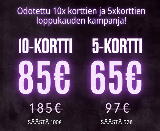 Season ending sale - Sarjakortit alennushinnoin