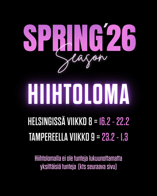 HIIHTOLOMA (vko 9 HKI ja vko 10 TRE)