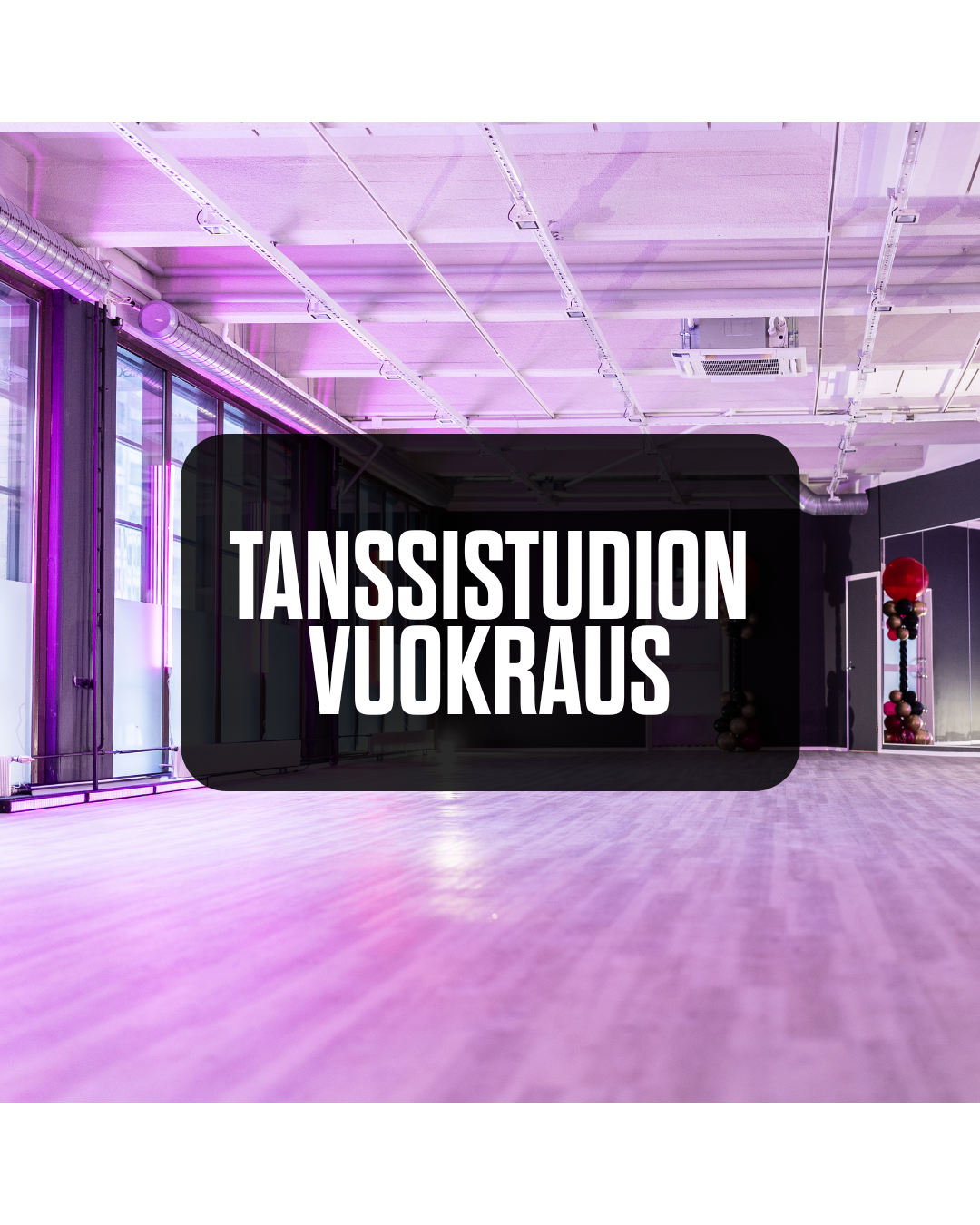 Tanssistudion vuokraus