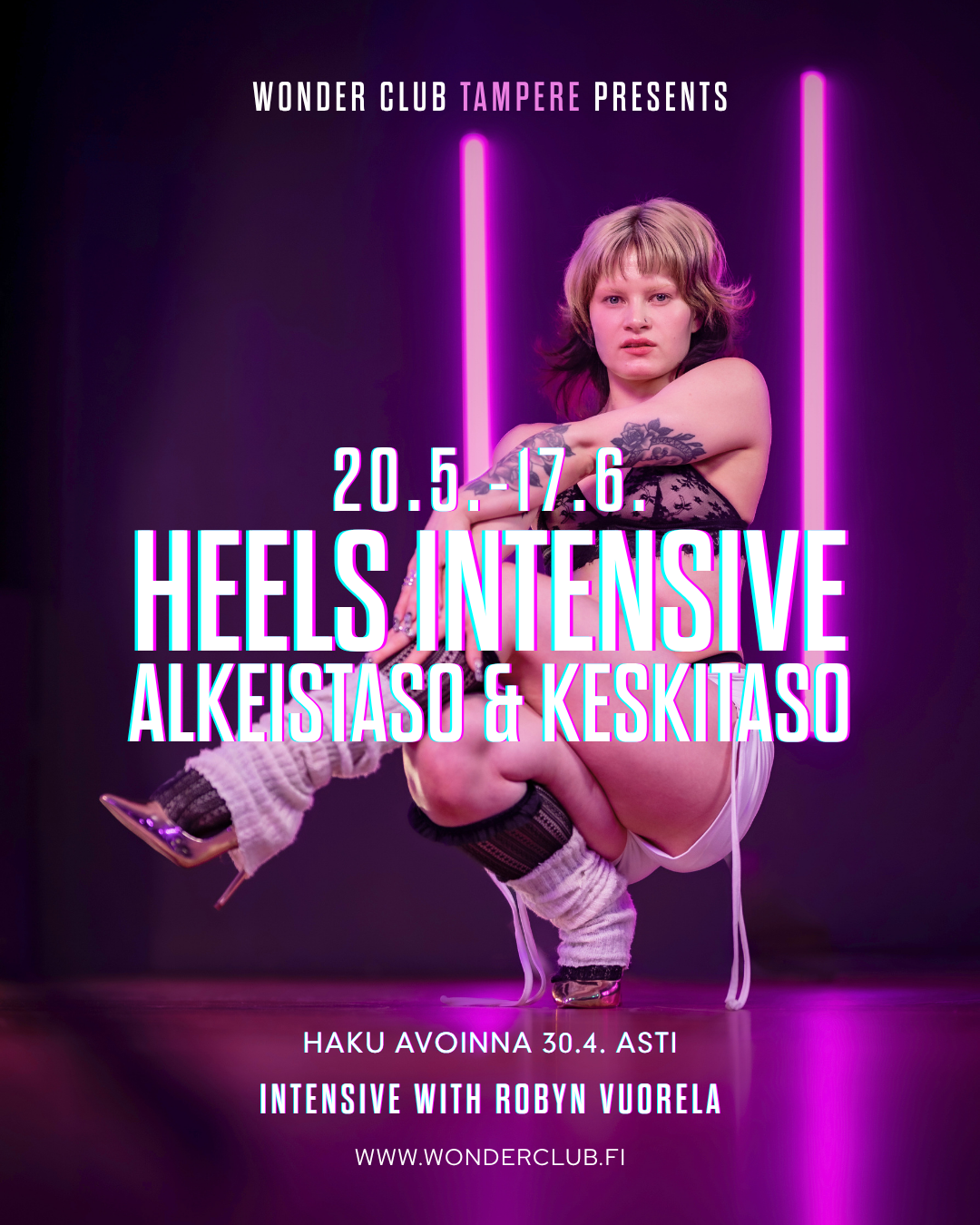Robyn Heels intensive 20.5-17.6 (VAIN VALITUT) | Alkeistaso & keskitaso | Tampere