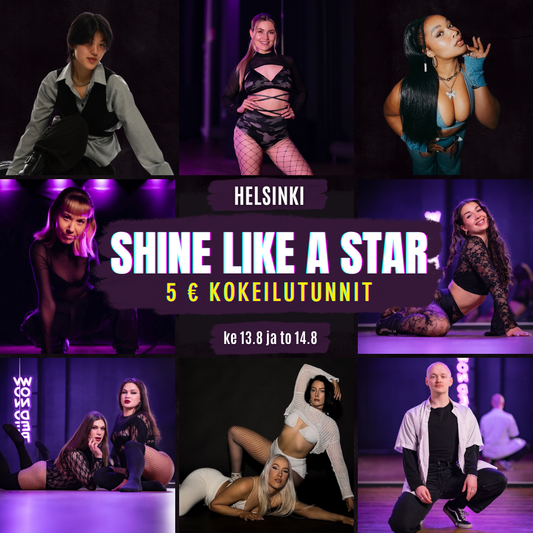 Shine Like A Star | 5€ KOKEILUTUNNIT | Helsinki