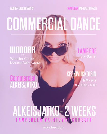 Commercial Classes (alkeisjatko) by Marissa 17.9-24.9 (KE) | Tampere
