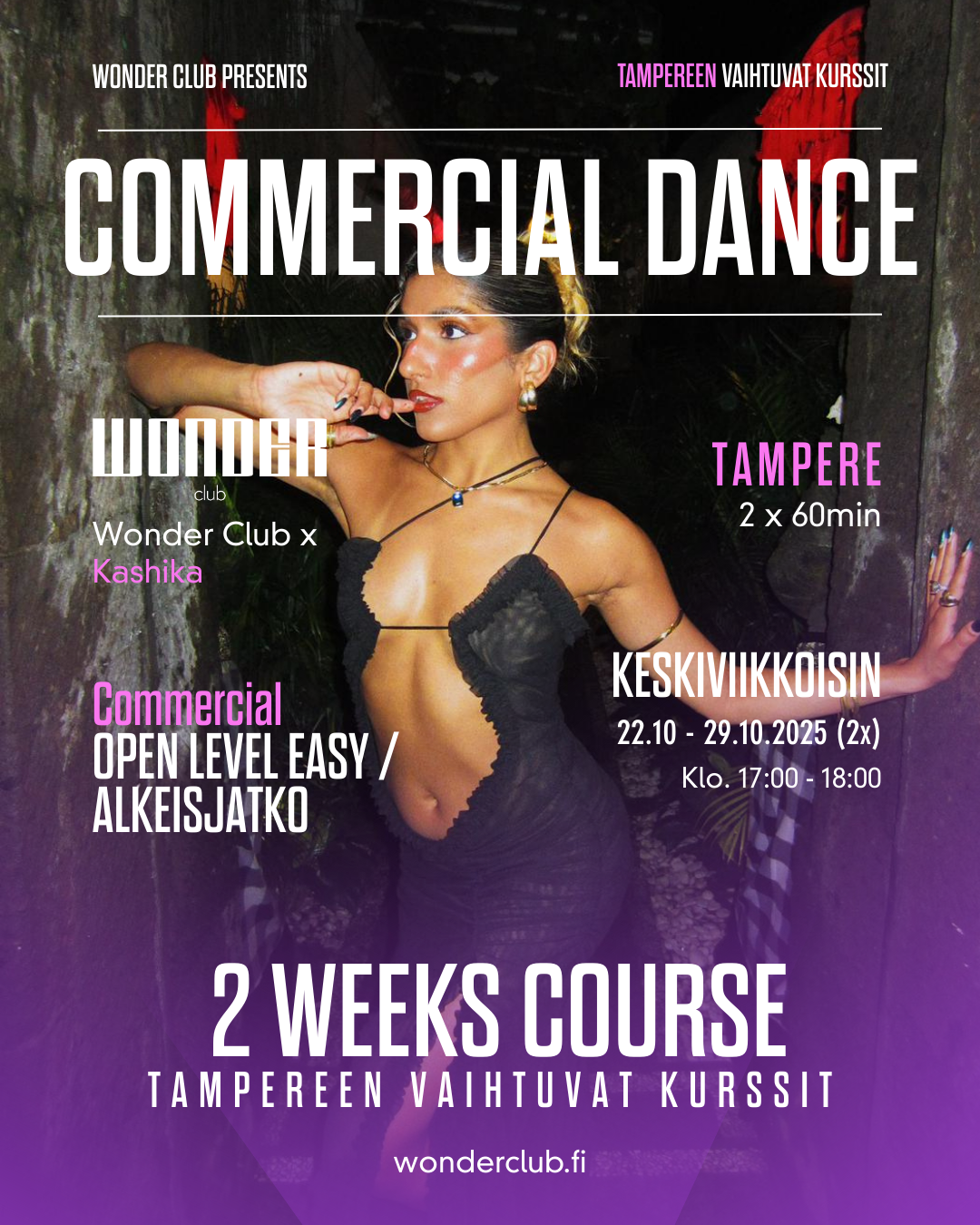 Commercial Dance Alkeisjatko / Open Level Easy By Kashika | Alkaa 22.10 |Tampere