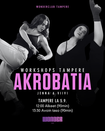 Akrobatia alkeet & avoin taso Workshops | TAMPERE | la 5.9