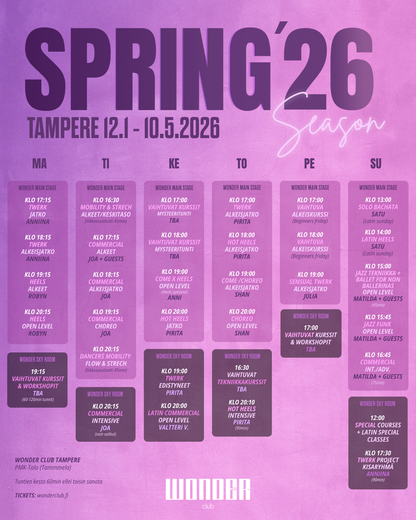 TAMPERE | Wonder Club | autumn season 2025