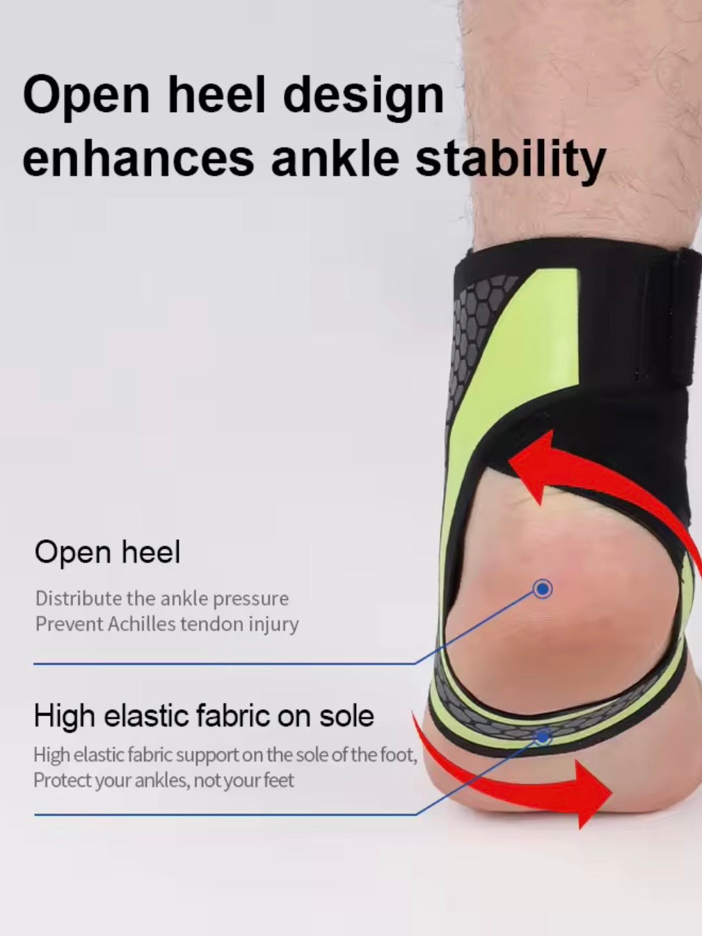 Adjustable thin ankle support