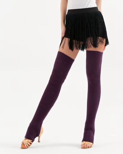 Tanssisäärystimet (pitkä malli kantapääreiällä)