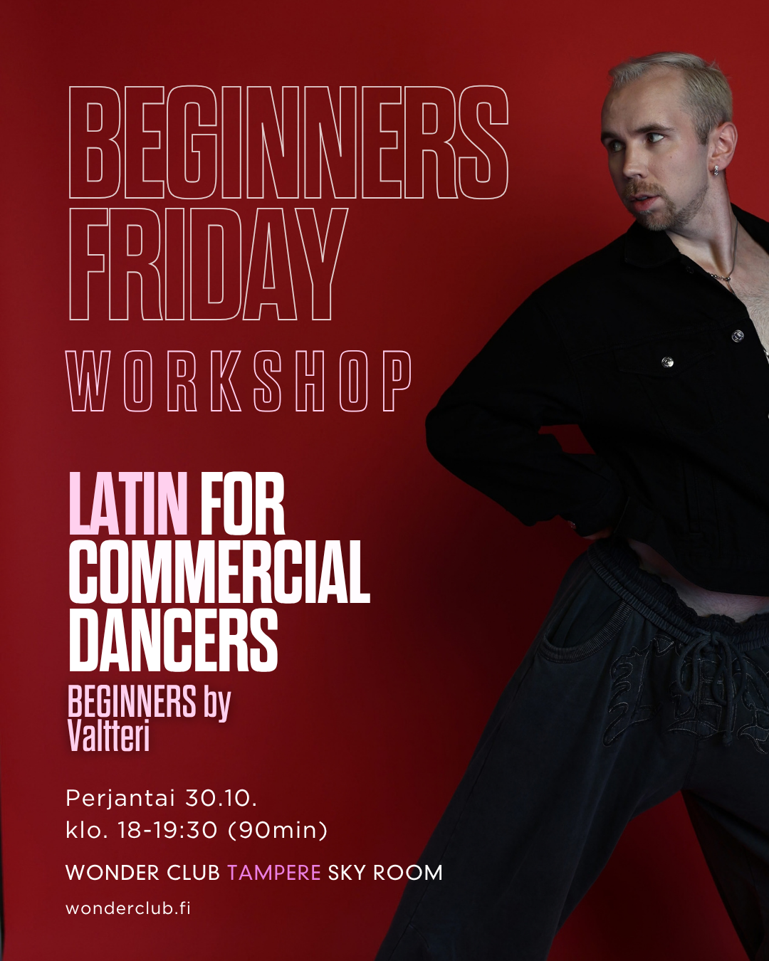 Latin for Commercial Dancers ALKEET (90min) | Friday Workshop with Valtteri | 30.10. | Tampere Beginners Friday