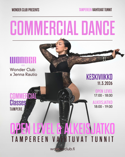 Commercial Alkeisjatko ja Open level by Jenna | 11.3.2026 | Tampere
