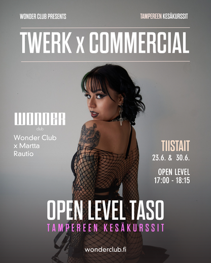 Martan minikurssit 23.6. & 30.6. | Twerk jatko & Twerk x Commercial | Tampere