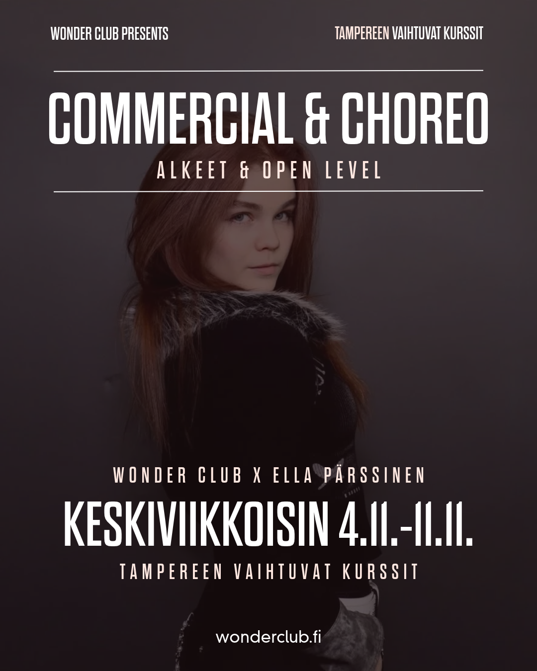 Commercial Alkeisjatko ja Choreo Open level by Ella | 4.11.- 11.11. | Tampere
