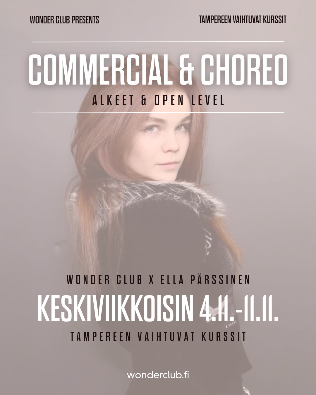 Commercial Alkeisjatko ja Choreo Open level by Ella | 4.11.- 11.11. | Tampere