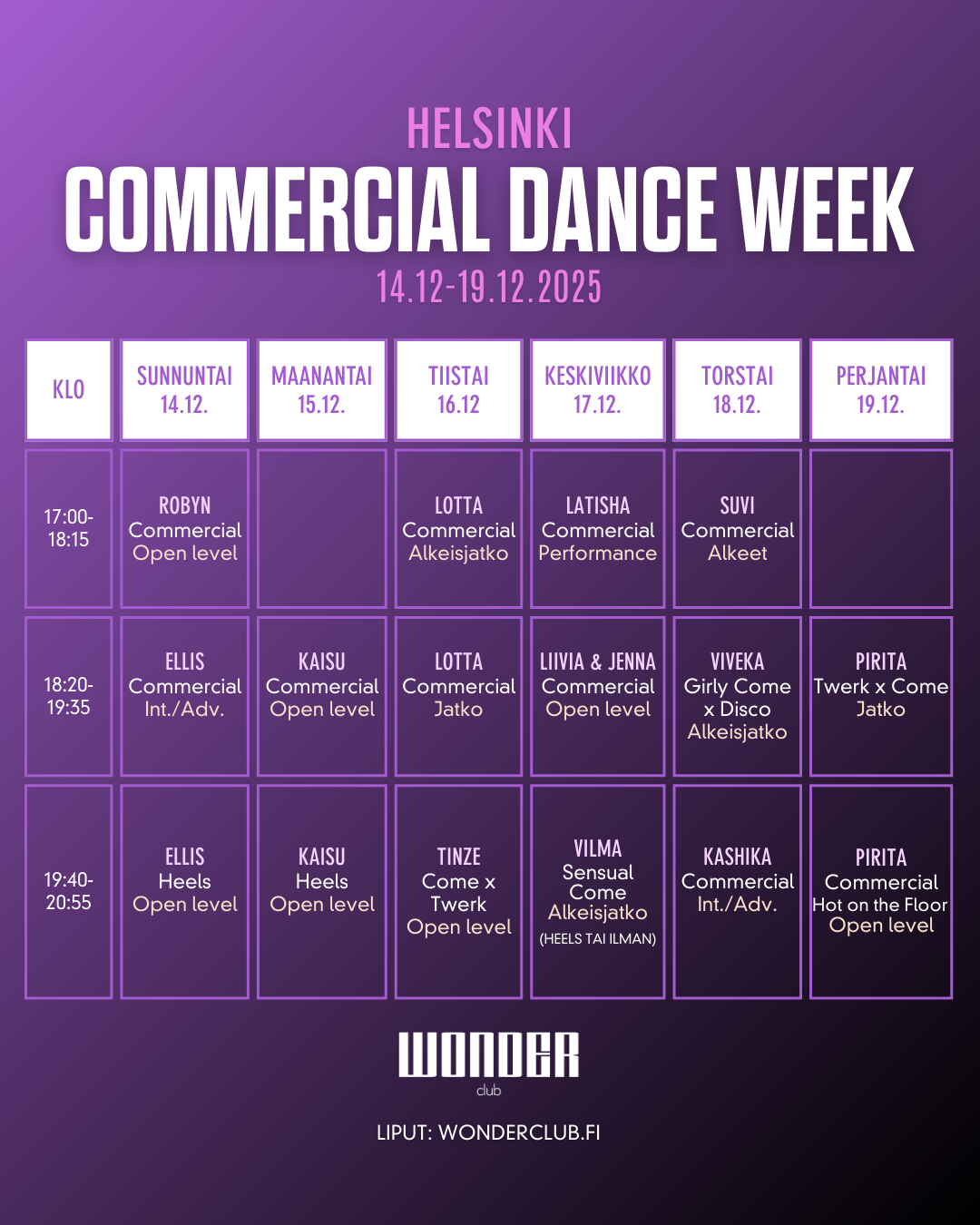 Commercial Week 14.12-19.12 | HELSINKI