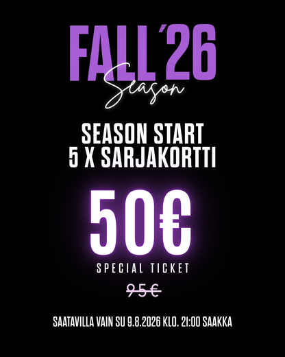 Fall'26 | SEASON START SARJAKORTTI (Special Product) | 1kpl/hlö