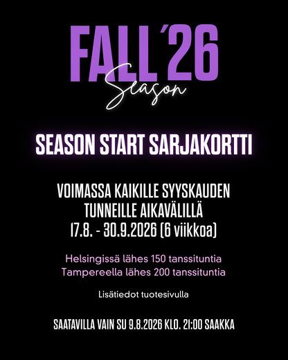 Fall'26 | SEASON START SARJAKORTTI (Special Product) | 1kpl/hlö