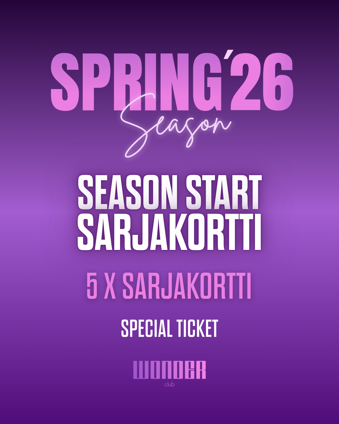 SEASON START SARJAKORTTI (Special Product) | 1kpl/hlö