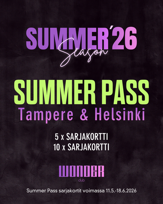 Sarjakortit 11.5-18.6 SUMMER PASS | Tampere & Helsinki