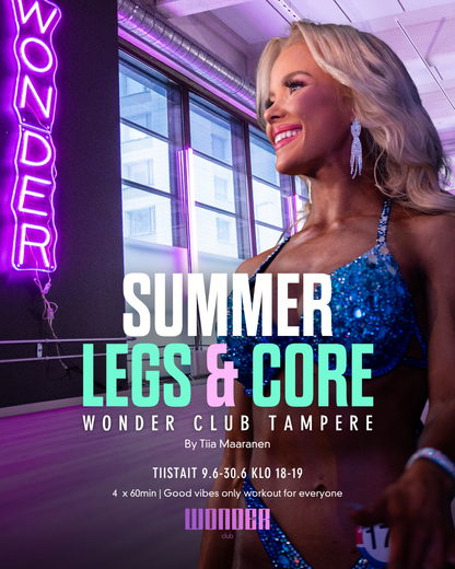 Summer WORKOUT - Legs & Core 9.6-30.6 | Tampere by Tiia Maaranen
