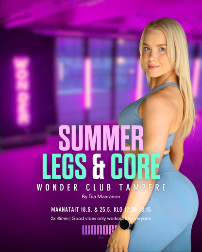 Summer WORKOUT - Legs & Core 9.6-30.6 | Tampere by Tiia Maaranen