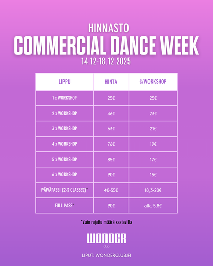 Commercial Week 14.12-18.12 | TAMPERE