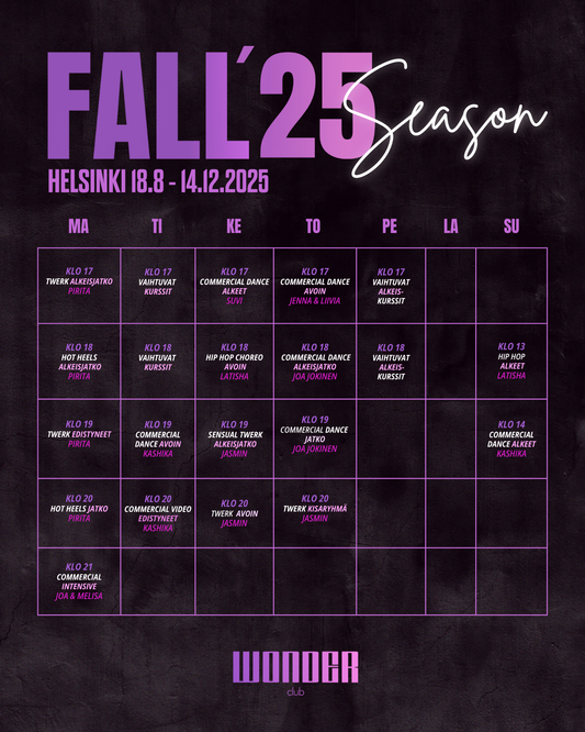 Season ticket for dance lessons - Wonder Online