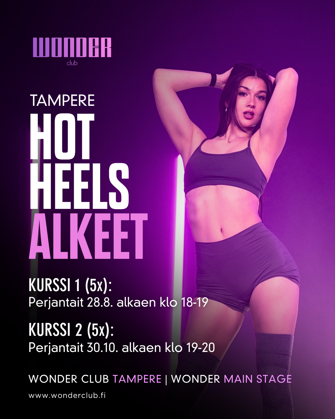 Hot Heels alkeiskurssit | Kokeilukerta 28.8. | Tampere