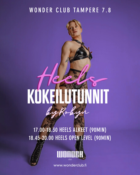 Heels kokeilutunnit 7.8 (avoin & alkeet) - Tampere