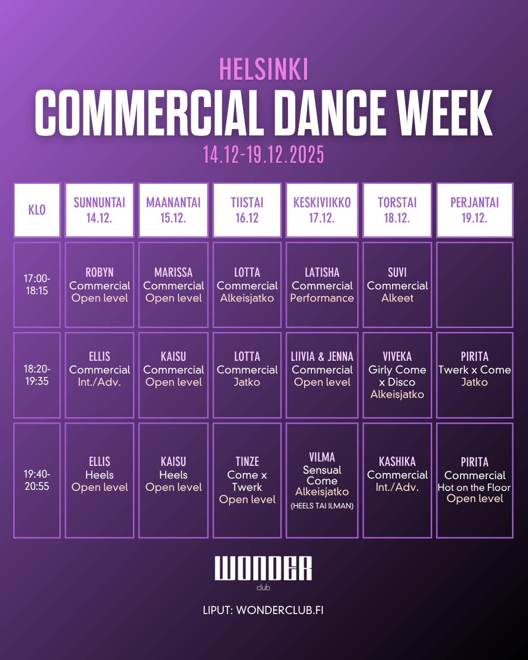 Commercial Week 14.12-19.12 | HELSINKI