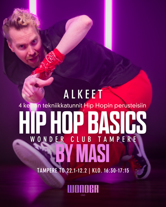 Hip Hop Basics alkeiskurssi (4x) | 22.1.-12.2.
