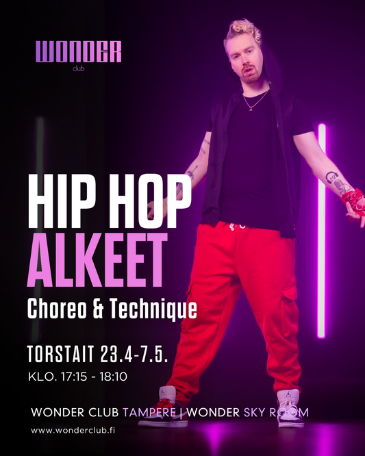 Hip Hop Choreo & Technique | Beginners | 23.4.-7.5 (3 kertaa) | Tampere