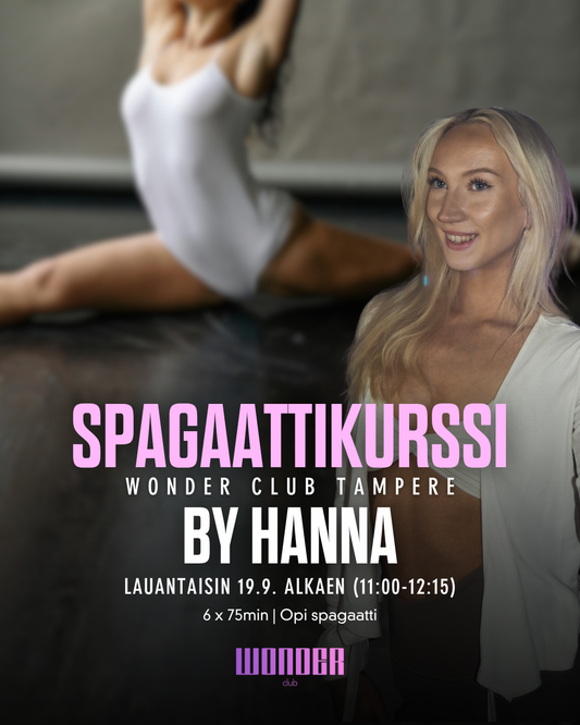 Spagaattikurssi By Hanna | Tampere 19.9. alkaen