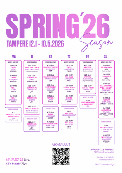 TAMPERE | Wonder Club | kevätkausi 2026
