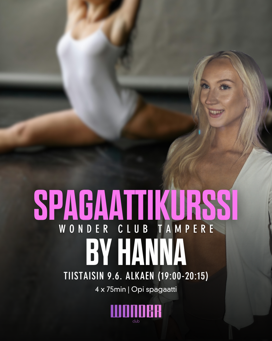 UUSI Spagaattikurssi By Hanna | Tampere 9.6. alkaen