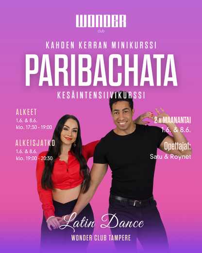 Paribachata kesäintensiivit 2x90min (1.6.-8.6.) | Tampere