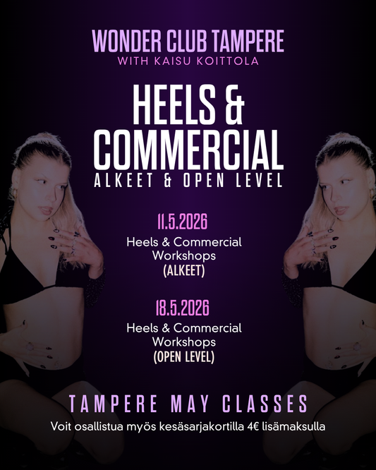 Kaisu Heels & Come (alkeet & open level) | 11.5.-18.5.| Tampere