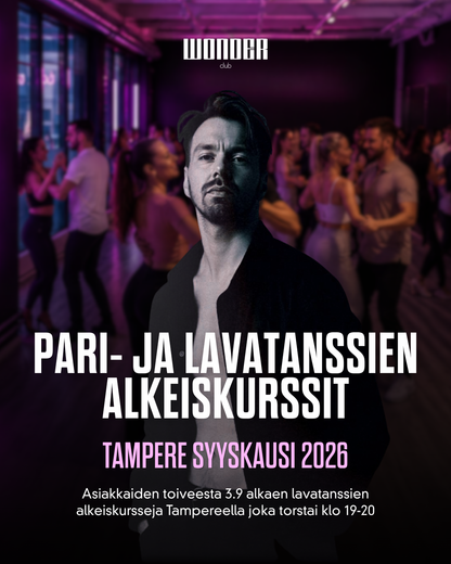 Lavatanssien alkeiskurssit FALL 2026 - Kokeilutunti 27.8. | Tampere